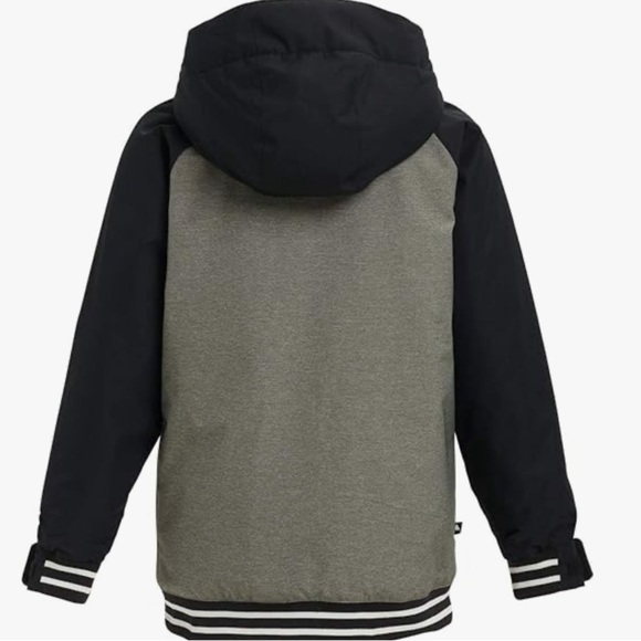 Burton Big Boy's Game Day Jacket Youth XL 18 years gray black ski snowboard - Picture 2 of 15